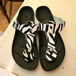 Betula by Birkenstock zebra print sandals